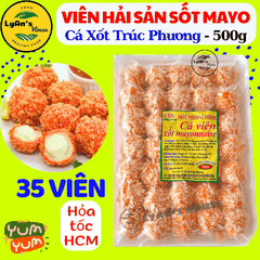 Chả Cá Sốt Mayonnaise Trúc Phương 500g (35 Viên)