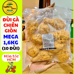 Đùi Gà Chiên Giòn MEGA 1.6kg (10 đùi) - Fried Chicken Cho Quán Ăn
