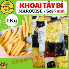 Khoai Tây Bỉ Marquise Cọng 7mm 1kg - French Fries Cho Gà Rán & Quán Ăn