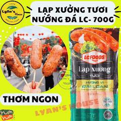 Xúc Xích Nướng Đá LC 700g - Sausage BBQ Cho Quán Ăn