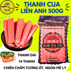 Thanh Cua Dài Liên Anh 500g - 17cm (14 thanh) Crab Stick Cho Sushi & Kimbap