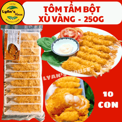 Tôm Tẩm Bột Xù Vàng 250g (10 Con)
