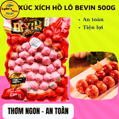 Xúc Xích Hồ Lô BEVIN 500g - Sausage Quán Ăn Vặt