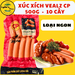 Xúc Xích Vealz CP 500g (10 Cây) - Sausage Ăn Vặt Cho Quán Ăn Mì Cay Mì Trộn