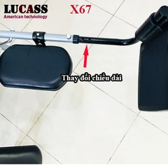 Xe lăn đa năng, bánh căm Lucass X67