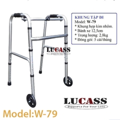 Khung tập đi có 2 bánh xe phía trước Lucass W-79