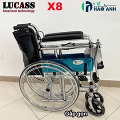 Xe lăn tiêu chuẩn, có bô vệ sinh Lucass X8J