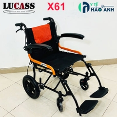 Xe lăn gấp gọn xách tay bánh đúc 12inch Lucass X61S