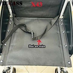 Xe lăn tiêu chuẩn gọn nhẹ (11kg) Lucass X43