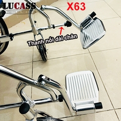 Xe lăn cao cấp gấp gọn xách tay Lucass X63