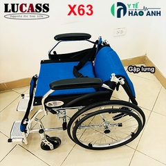 Xe lăn cao cấp gấp gọn xách tay Lucass X63