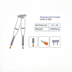 Nạng nách inox Lucass Eco-Crutch C-92S