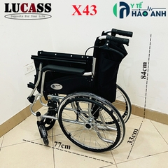 Xe lăn tiêu chuẩn gọn nhẹ (11kg) Lucass X43