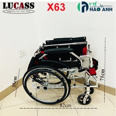 Xe lăn cao cấp gấp gọn xách tay Lucass X63
