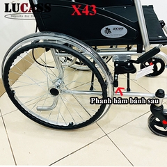Xe lăn tiêu chuẩn gọn nhẹ (11kg) Lucass X43