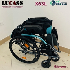 Xe lăn cao cấp gấp gọn xách tay Lucass X63L