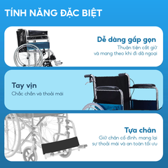 Xe lăn tiêu chuẩn Lucass X9