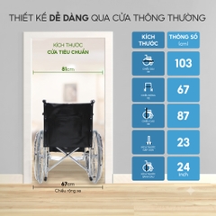 Xe lăn tiêu chuẩn Lucass X9