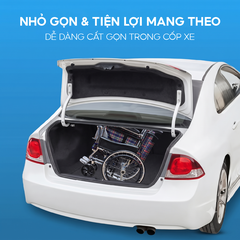 Xe lăn tiêu chuẩn Lucass X96 Ghế rộng 51cm Có Phanh tay Gấp gọn chân