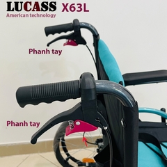 Xe lăn cao cấp gấp gọn xách tay Lucass X63L