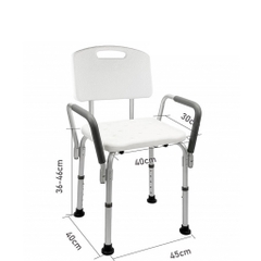 Ghế ngồi tắm có tựa lưng & tay vịn SC.98TL