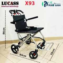 Xe lăn du lịch bánh đúc Lucass X93