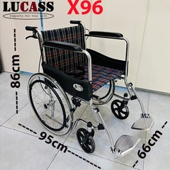 Xe lăn gọn nhẹ (13kg), bánh căm Lucass X96