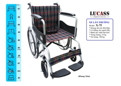 Xe lăn tiêu chuẩn bánh căm Lucass X75
