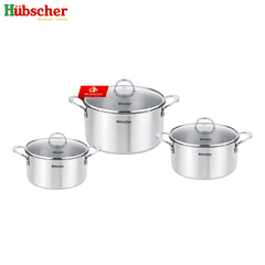 Bộ Nồi 3 Món Đáy Liền Inox 304 Hubscher PHC-666