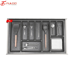 Khay Chia Thìa Đĩa Nhựa Vân Carbon FULCO NS34-B