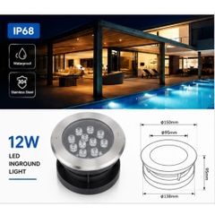 Đèn led âm nước LXL-UW01-12W