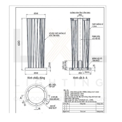 Đèn Bollard Trụ Đèn Lồng LL25