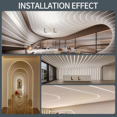 Đèn led thanh nhôm Ziczac ( giấu viền )