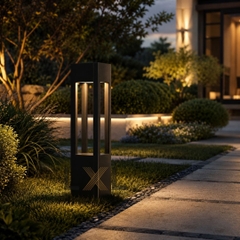 Đèn Bollard Trụ vuông 4 hướng LL09