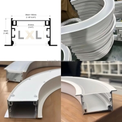 Đèn Thả Nhôm Chữ Nhật Bo Góc