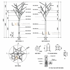 Cột đèn cây LXL Light Tree