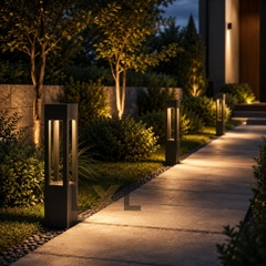 Đèn Bollard Trụ vuông 4 hướng LL09