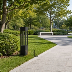 Đèn Bollard Trụ vuông 4 hướng LL09