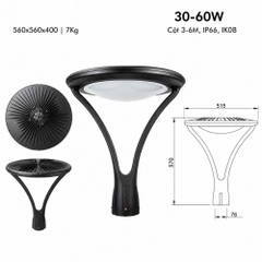 Đèn Cột sân vườn LXL-SV017