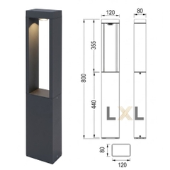 Đèn Bollard Sân Vườn LL02
