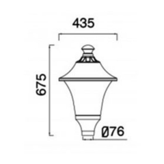 Đèn Cột sân vườn Cổ Điển LXL-SV009