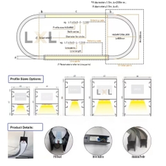 Đèn Thả Hình Oval Nhôm Profile