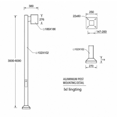 Cột đèn sân vườn JET