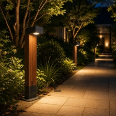 Đèn Bollard Thân Gỗ LL20