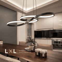 Đèn Thả Nhôm Profile Uốn Cong Vòng Xoắn