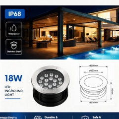 Đèn led âm nước LXL-UW01-18W