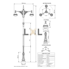 Cột Đèn Đường Cảnh Quan LXL Boulevard