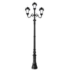 Cột Đèn Cảnh Quan Cổ Điển 3 Tay Chùm LXL