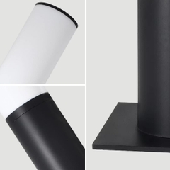 Cột đèn sân vườn mica tròn LXL-C001