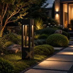 Đèn Bollard Trụ vuông 4 hướng LL09